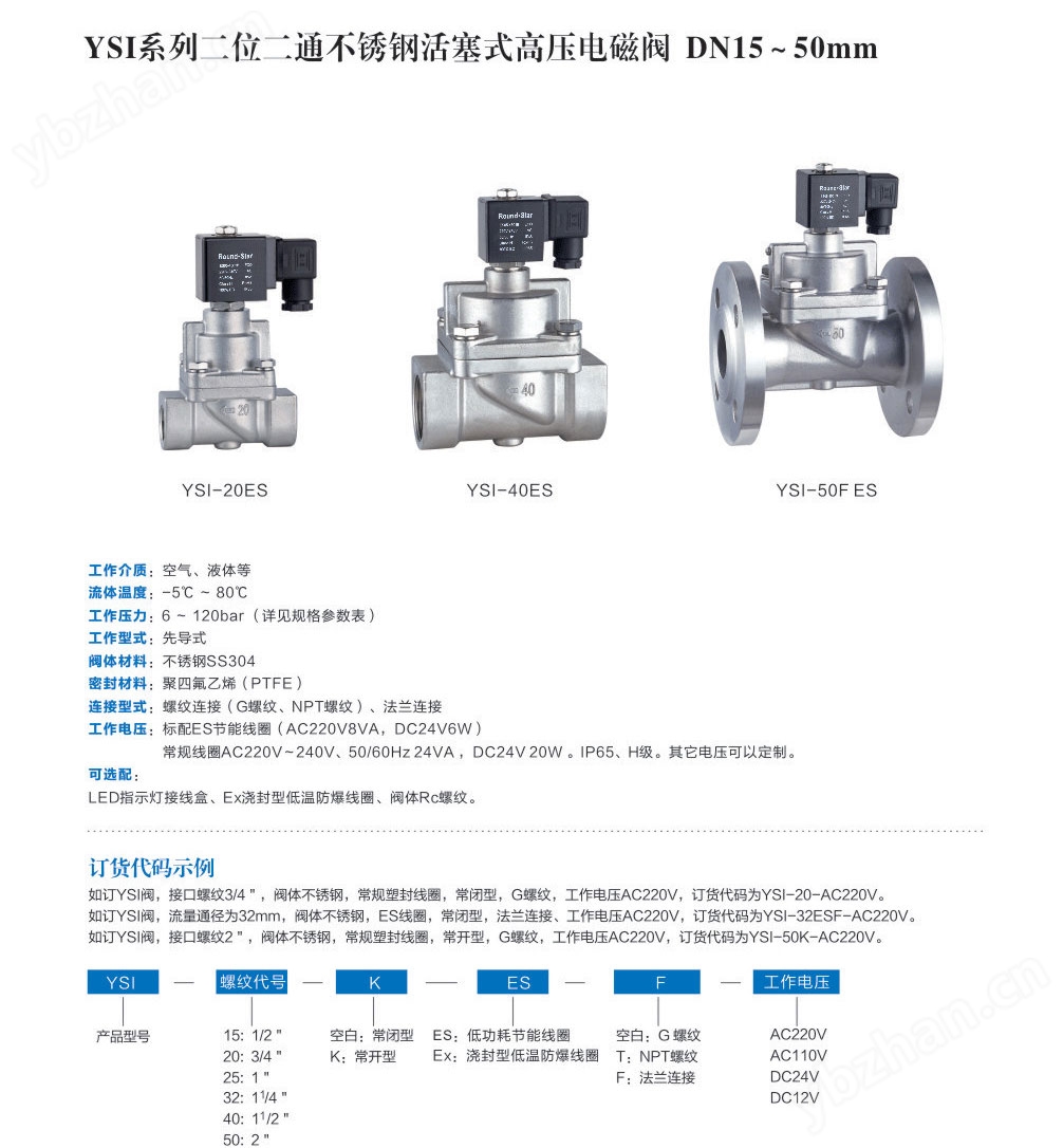 Kaiyun（中国体育）：YSI高压电磁阀(图1)