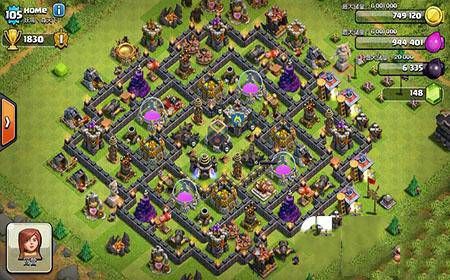 部落冲突9本最强阵容推荐：9本最强防御阵型高清图2022(图3)