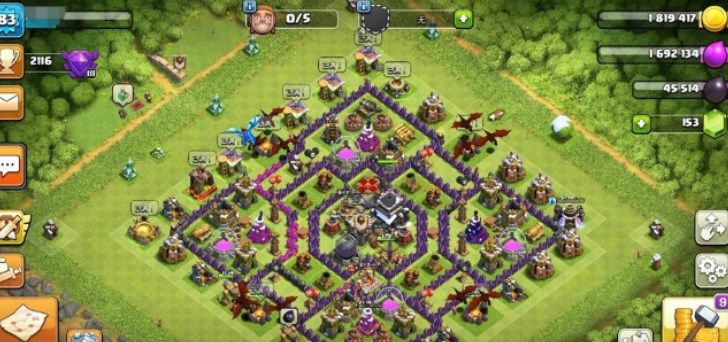 部落冲突9本最强阵容推荐：9本最强防御阵型高清图2022(图1)