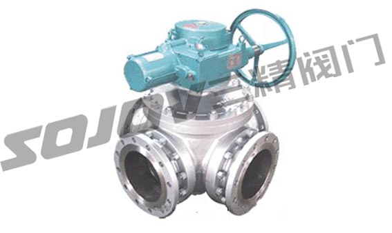 Q946F电动四通球阀(图1)