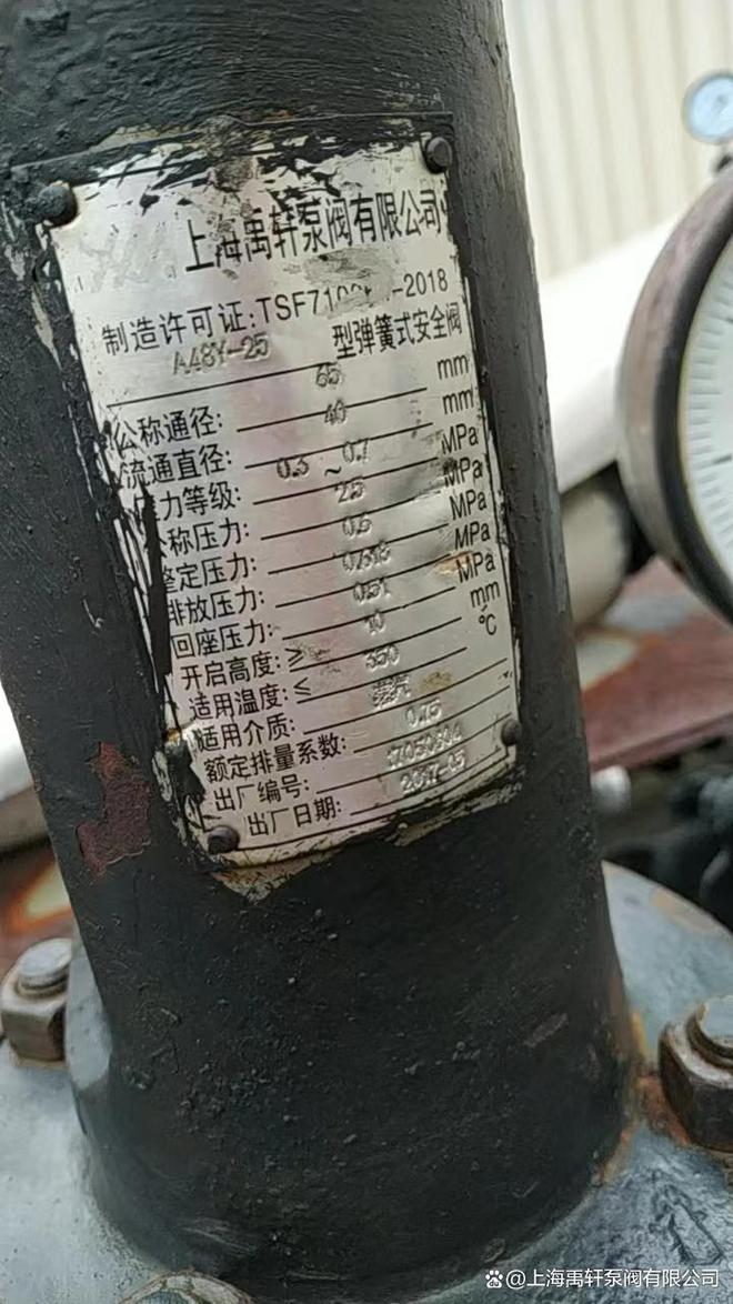 Kaiyun（中国体育）：上海禹轩A48Y-16C-DN50弹簧式安全阀新老交替助力广州一厂区设备(图2)
