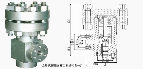 Kaiyun体育网站：韶山全启式超高压安全阀(图1)